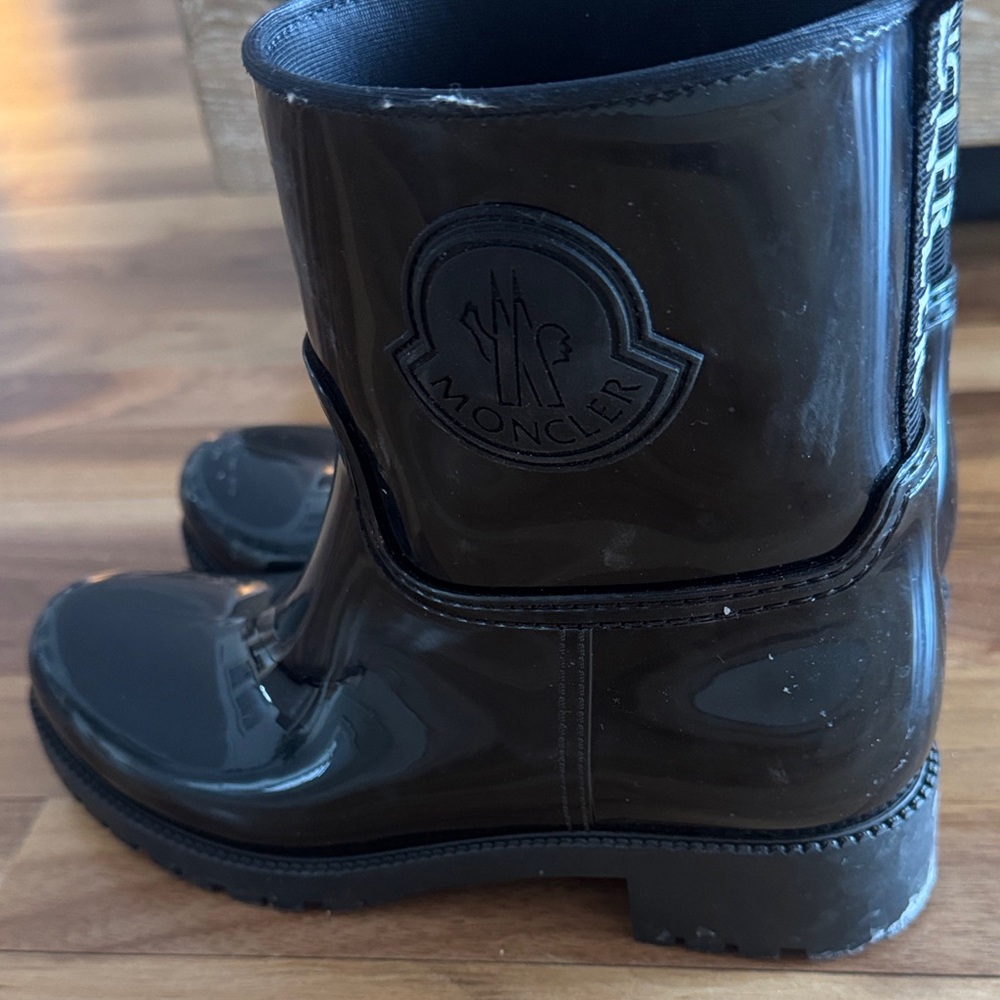Moncler Glossy Black Boots